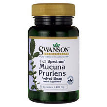 Swanson, Mucuna Pruriens, Мукуна Пекуча - підвищує потенцію, усливате лібідо, спалює жир, exp 3/21г