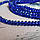 Кришталева намистина, рондель, темно синя, 6х8 мм, фото 2