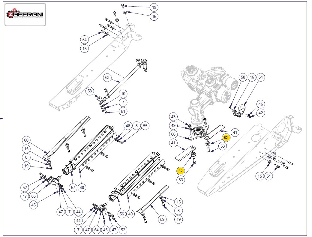 Втулка ножа измельчителя Zaffrani 407060024, Втулка ножа