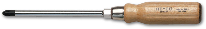 Викрутка PH1 175 мм дерев'яна ручка HEYCO Німеччина , фото 1
