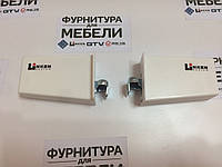 Навес регулируемый для навешивания верхних шкафов Linken System с заглушками (прав+лев) Белый