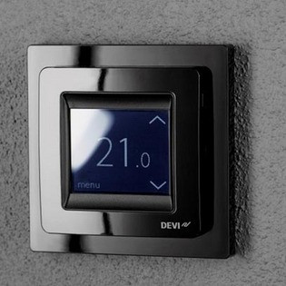 Терморегулятор DEVIreg Touch чорний для теплої підлоги