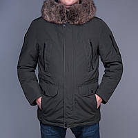 Чоловіча зимова куртка, кольору хакі.