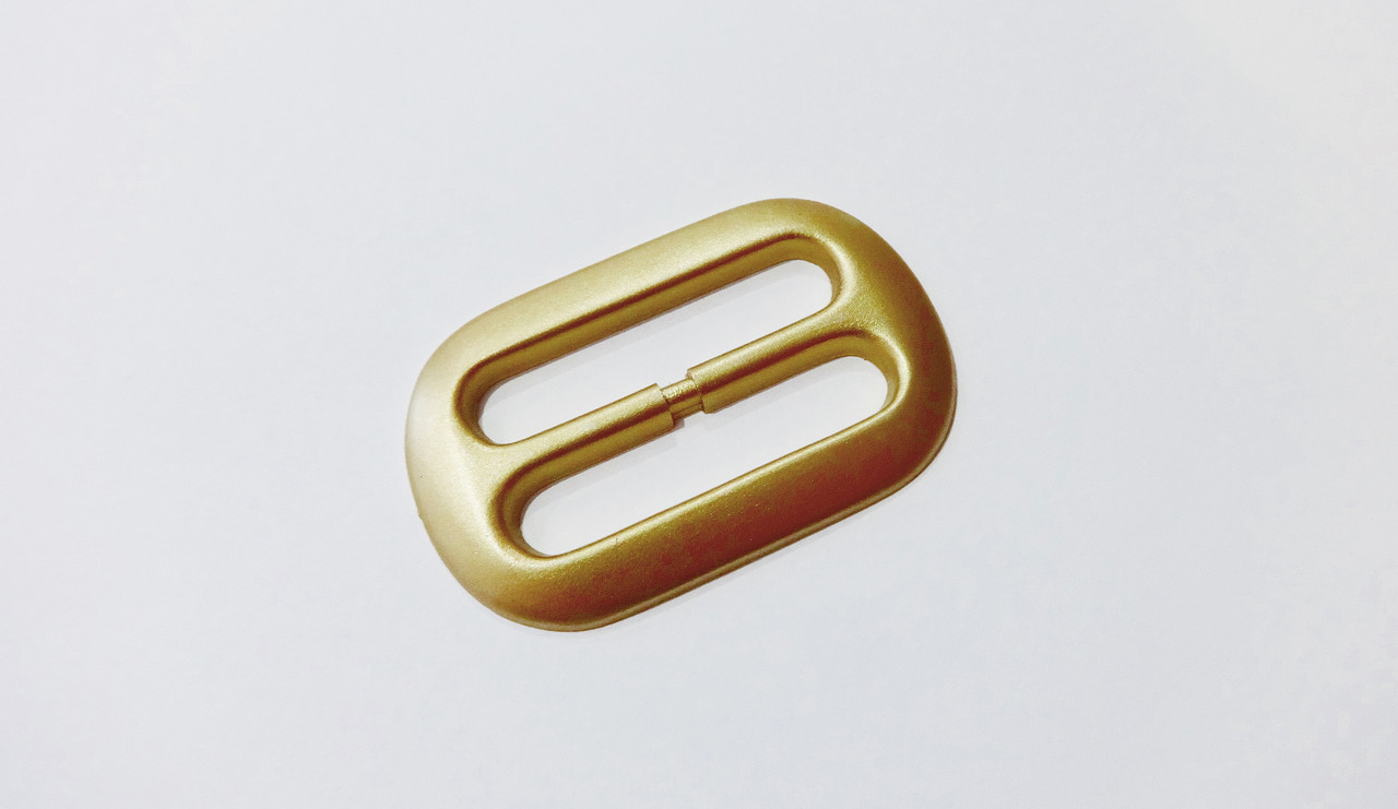 Пряжка пересувка металізована 4,5 см золото, фото 1