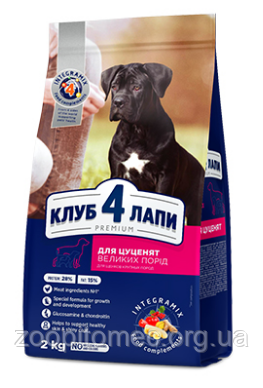 Корм для цуценят Клуб4Лапы 