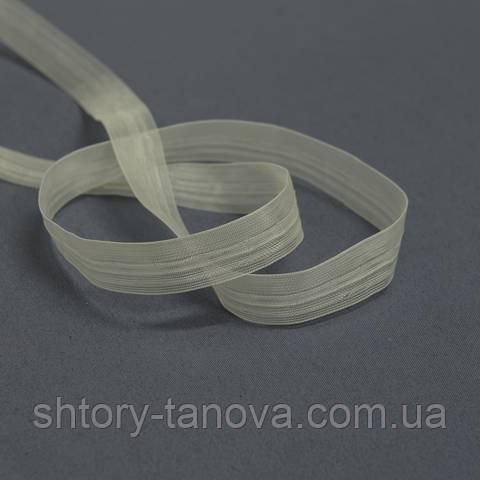 Тесьма для римских штор, с петельками, 18 мм, прозрачная, фото 1