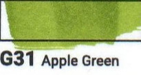 Маркер SKETCHMARKER долото-тонкое перо G031 Apple Green Зеленое яблоко