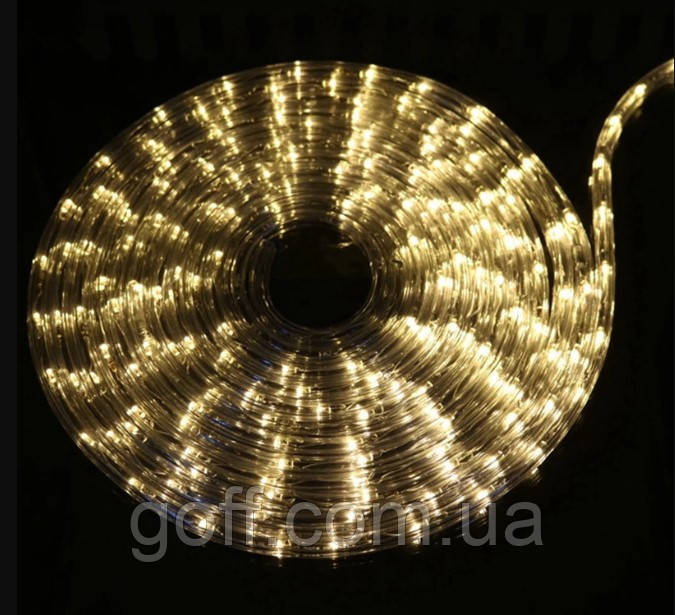 Дюралайт готовий комплект 10 м Led з контролером теплий білий