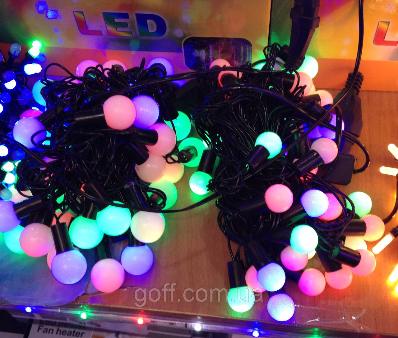 Гірлянда сетодіодна Кульки 6 м (50Led) RGB