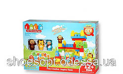 Дитячий конструктор JDLT Лісові тварини 65 великих деталей, від 1 року