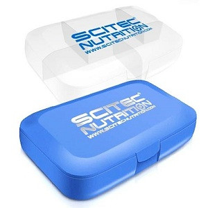 Таблетниця Scitec Nutrition Pill Box (синя і біла) with logo Scitec