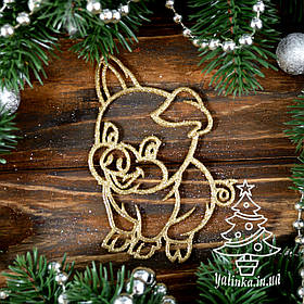 Новорічні прикраси Хрюша 8 шт PIG000