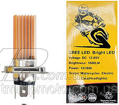 Лампа світлодіодна фари LED H4 (DC 12-85V, 1800 lm, 12/18W) TMMP, фото 3