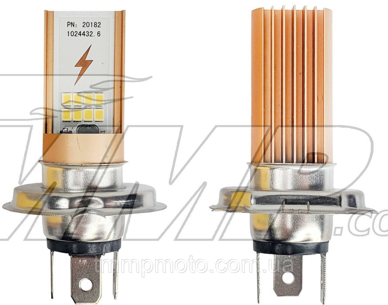 Лампа світлодіодна фари LED H4 (DC 12-85V, 1800 lm, 12/18W) TMMP