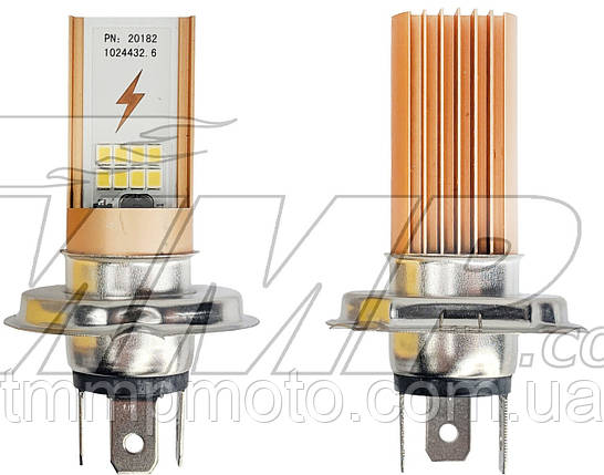 Лампа світлодіодна фари LED H4 (DC 12-85V, 1800 lm, 12/18W) TMMP, фото 1