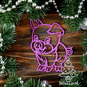 Новорічні прикраси Хрюша 8 шт PIG000