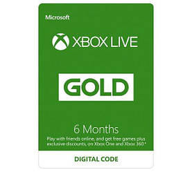 XBOX Live Gold 6 місяців ключ