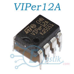 VIPER12A мікросхема живлення DIP8