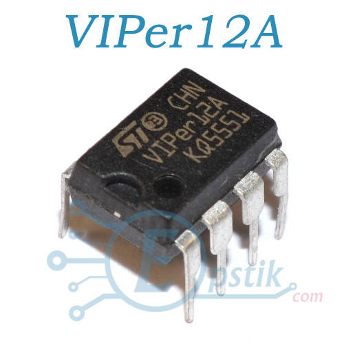 Купить VIPER12A, преобразователь переменного тока в постоянный, DIP8 ...