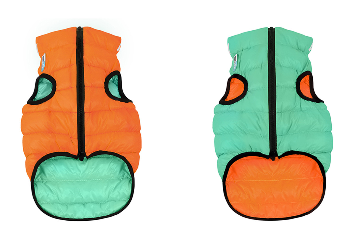 Куртка Airy Vest Lumi S 35 світний жилет салатово-жовтогарячий одяг для собак