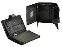 Кошелек портмоне для прав авто-документов кожаный мужской черный с вкладышем и монетницей внутри Dr. Bond M24
