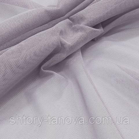 Тюль сітка з обважнювачем, однотонний аметист, фото 1