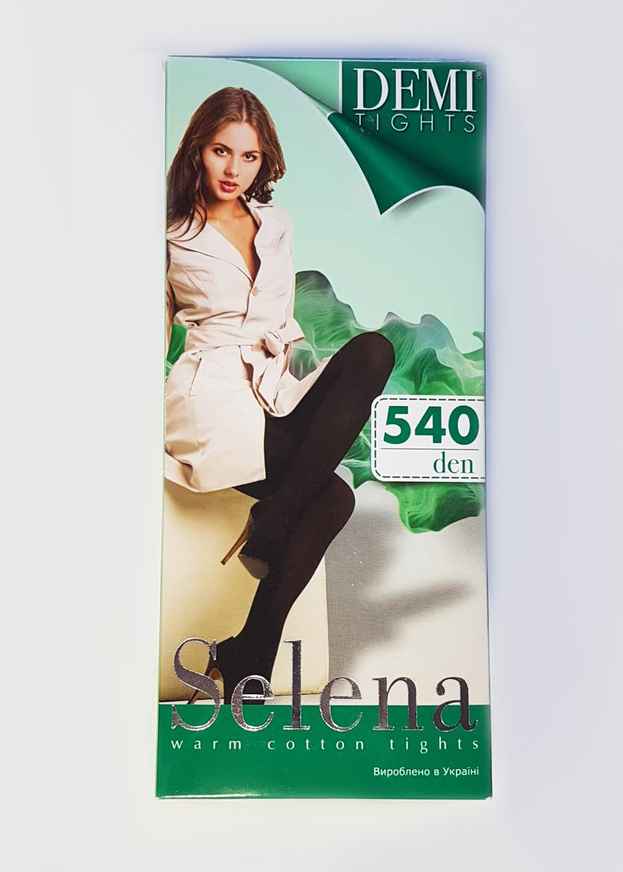 Колготки жіночі махрові чорні SELENA 540 DEN, розмір  S (2)