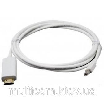 05-07-491. Шнур HDMI - mini Display Port (штекер-штекер), білий, в тех. уп., 1м, фото 1