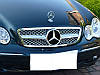 Решетка радиатора Mercedes W203 стиль AMG (хром), фото 3
