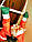 Новорічна Іграшка Підвісна Санта Клаус з Мішком Лізе по Сходах 50 см (2615 - 20), фото 7