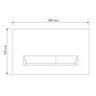 Кнопка зливу для інсталяції IMPRESE подвійна чорна 83137 i8040B, фото 2