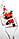 Новорічна Іграшка Підвісна Санта Клаус з Мішком Лізе по Сходах 25 см (2615 - 10), фото 2