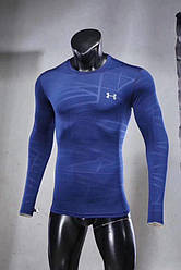 Лонгслив компресійний/компресіонний кофта синя/одеж для фітнесу/компресіонний одяг/