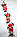 Новорічна Іграшка Підвісні Санта Клауси з Мішком Лізуть по Сходах 30 - 3 шт (ST - 30 - 3), фото 2