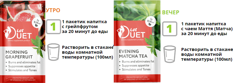 Let Duet Двухфазный напиток для нормализации веса ДеньНочь Лет Дуэт, 3439 , Киев - фото 5 - id-p754386640