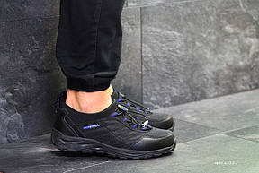 Чоловічі термо кросівки Merrell,чорні з синім, фото 3