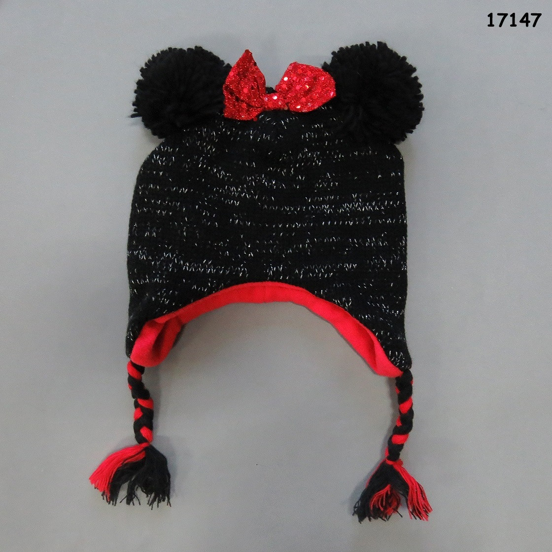 Тепла шапка Minnie для дівчинки. 50-55 см - фото 1 - id-p264975700