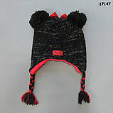 Тепла шапка Minnie для дівчинки. 50-55 см, фото 3