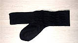 Гольфи вище коліна вовняні заколінки чорні (LON-zakVbl), фото 2