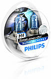 Автомобільні галогенові лампи "PHILIPS" (H4) (Crystal Vision) (4300 K)+2W5W, фото 4