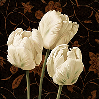 Набор алмазной вышивки (мозаики) "Белые тюльпаны"