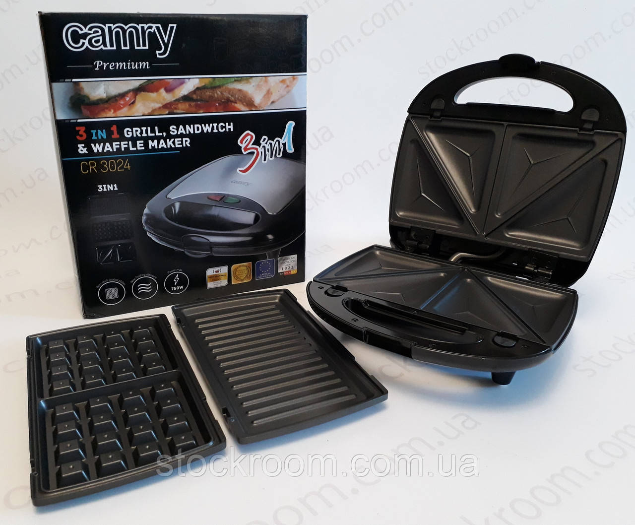 Вафельниця 3 в 1 Camry CR 3024 мультипекар