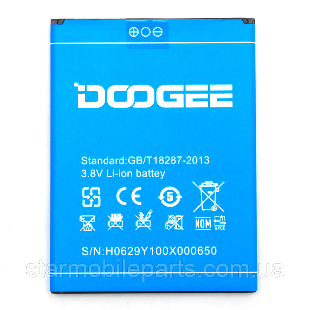 Оригінальний акумулятор (АКБ, батарея) для Doogee Y100x, (Li-ion 3.8 V 2200mAh)