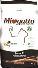 Morando Miogatto Junior 01 Сухий корм для кошенят з домашньою птицею 1,5 кг