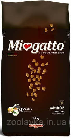 Morando Miogatto Adult 03 Сухий корм для кішок з телятиною і ячменем 1,5 кг