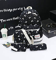 Тканинний набір 4в1 з принтом зайчиків, фото 4