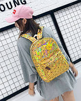 Голографічний великий рюкзак із лазерним дизайном, фото 2