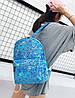 Голографічний великий рюкзак із лазерним дизайном, фото 7