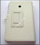 Білий шкіряний чохол-книжка Folio Case для Asus Memo Pad 7 Me170C Me170CX, фото 3