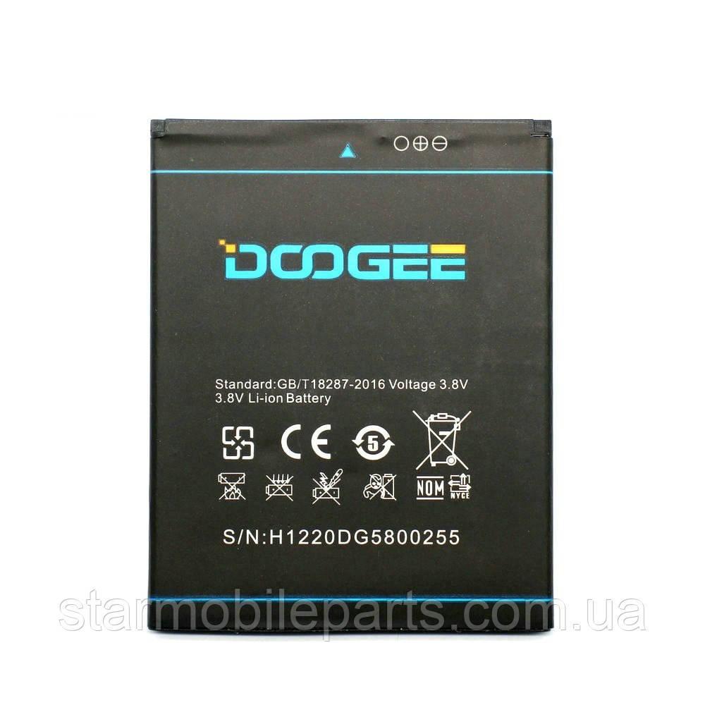 Акумулятор (АКБ, батарея) для Doogee DG580 (Li-ion 3.8 V 2500mAh)